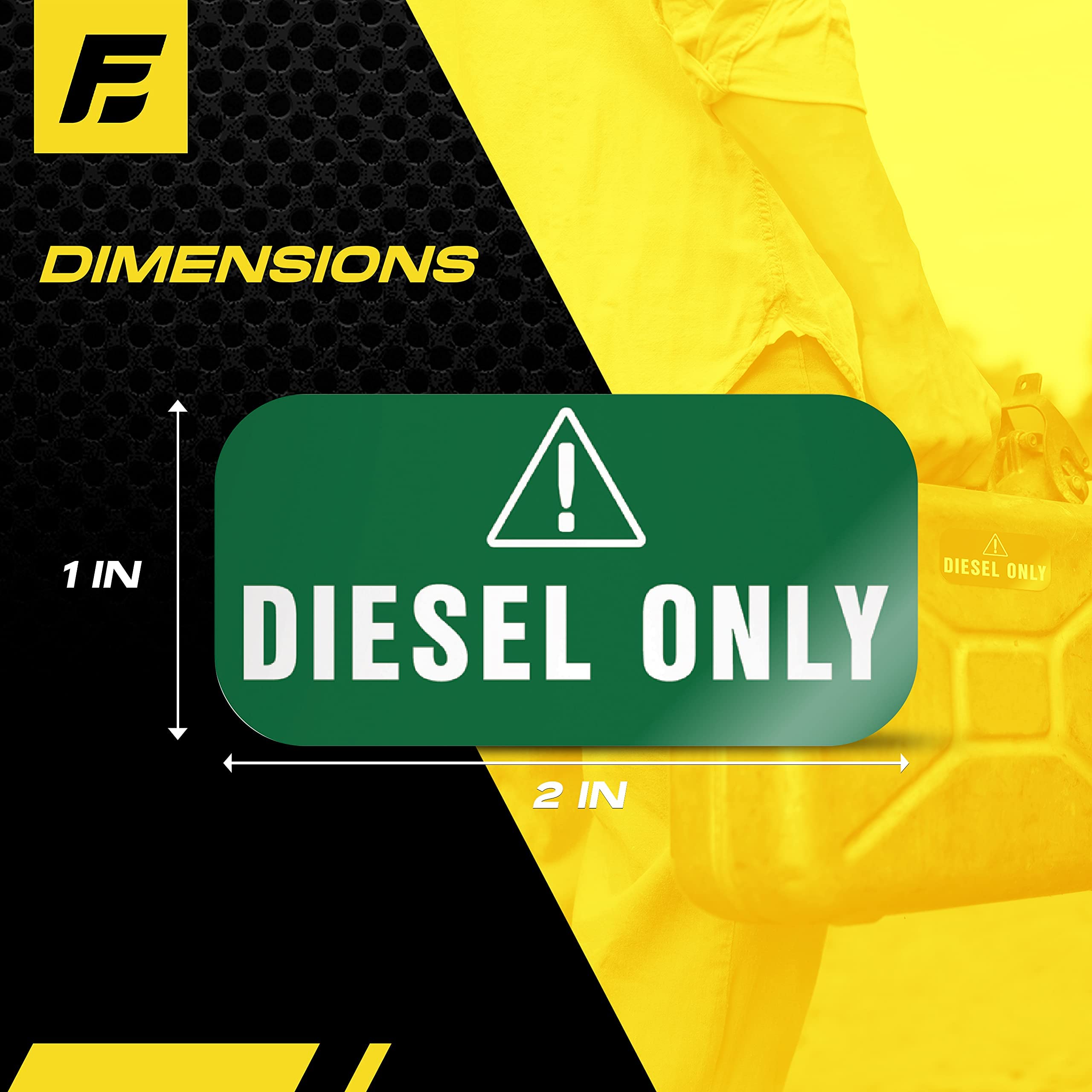 Amazon.co.jp: Diesel Only ステッカー - デカール - 超強力粘着 耐候